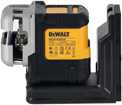  DEWALT DCLE14301GB-XJ Laser Daonda Verde 3 Beami per Dispositivi USB (Senza Caricabatterie)
| DEWALT DCLE14301GB-XJ Las