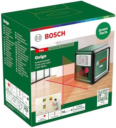  Bosch livella laser a croce Quigo per elettromonti allineamento facile e preciso con posizionamento versatile
| Bosch l