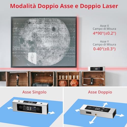  XUNTOP Digital Protractor Inclinometer per Professionisti della Costruzione e Tappeto
| XUNTOP Digital Protractor Incli